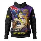 Melbourne Storm Hoodie Fearless ANZAC Defender