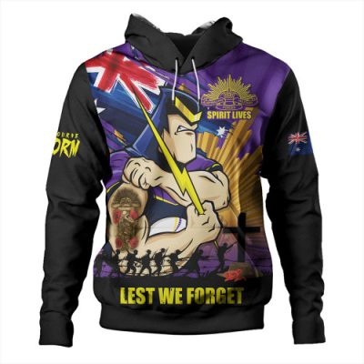 Melbourne Storm Hoodie Fearless ANZAC Defender