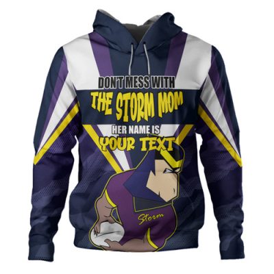 Melbourne Storm Mother's Day Hoodie - Screaming Mom and Crazy Fan