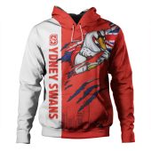 Sydney Swans Hoodie Burning Passion Of Power Scratch Style