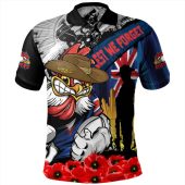 Sydney Roosters Polo Shirt United In Spirit Anzac Day Tribute