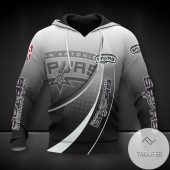 NBA San Antonio Spurs Silver Gradient Curves Pullover Hoodie