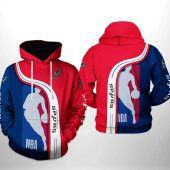 NBA San Antonio Spurs Red Blue Highway Pullover Hoodie