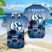 FC Schalke 04 Coconut Tree Hawaiian Shirt
