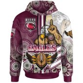 Australia Custom Hoodie - Indigenous Man and Sea