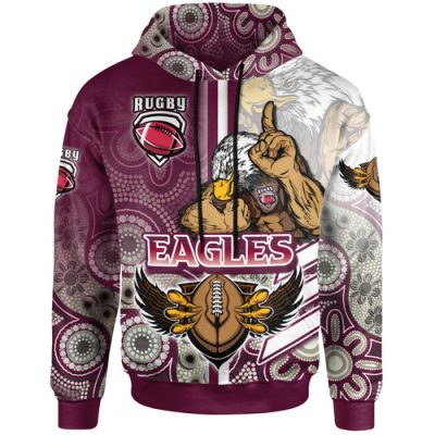 Australia Custom Hoodie - Indigenous Man and Sea