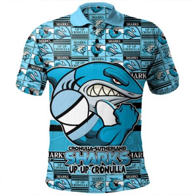 Cronulla-Sutherland Sharks Polo Shirt Champion?s Pride Comic Style