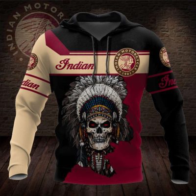 Indian Motorcycles Skull Pullover Hoodie