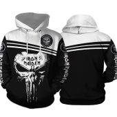 Iron Maiden White Black Pullover Hoodie