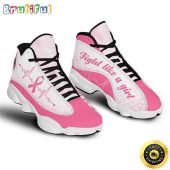 Skull Fight Like A Girl Breast Cancer Awareness Air Jordan 13