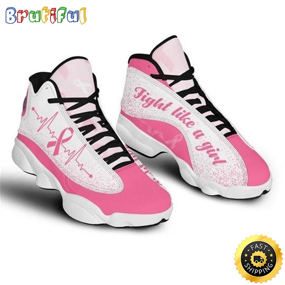 Skull Fight Like A Girl Breast Cancer Awareness Air Jordan 13