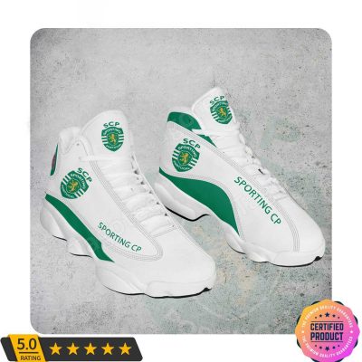 Sporting CP White Green Air Jordan 13 Shoes