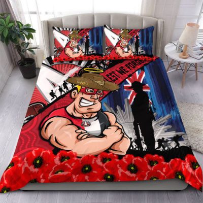 St Kilda Bedding Set Anzac Day Honor United In Spirit