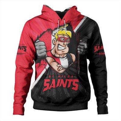St Kilda Hoodie Breaking Through Fan Design