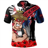 St Kilda Polo Shirt Anzac Day Honor United In Spirit