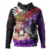 St Kilda Hoodie ANZAC Day Honor Purple Valor And Spirit