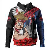 St Kilda Hoodie Anzac Day Honor United In Spirit
