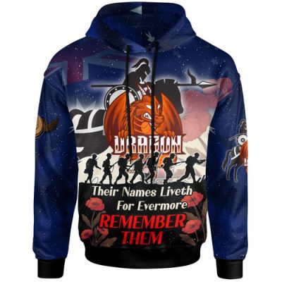 St. George Illawarra Dragons Hoodie - Custom Remember Them Red Poppy Flowers Hoodie