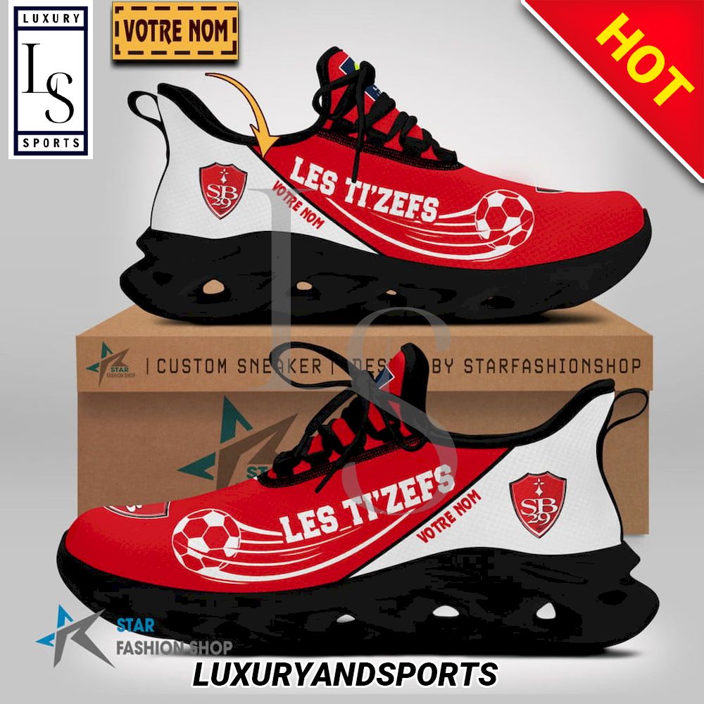 Stade Brestois 29 Custom Name Max Soul Shoes Stade Brestois 29 Custom Name Max Soul Shoes