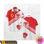 Stade Brestois 29 Ligue 1 Red White Hawaiian Shirt
