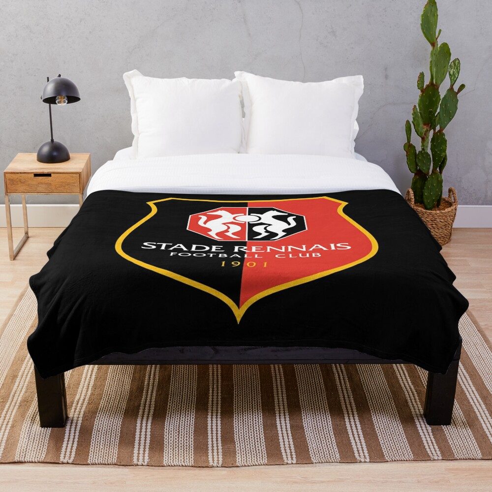 Stade Rennais FC Black Fleece Blanket Stade Rennais FC Black Fleece Blanket