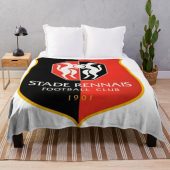 Stade Rennais Fc White Fleece Blanket.jpg - demo10