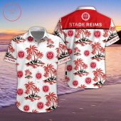 Stade de Reims Coconut Tree Hawaiian Shirt
