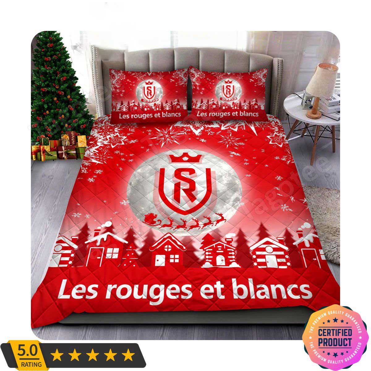 Stade de Reims Logo Xmas Bedding Set Stade de Reims Logo Xmas Bedding Set