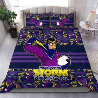 Melbourne Storm Bedding Set Champion?s Pride Comic Style