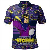 Melbourne Storm Polo Shirt Champion?s Pride Comic Style