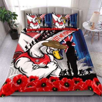 Sydney Swans Bedding Set Anzac Day Honor United In Spirit