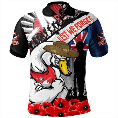 Sydney Swans Polo Shirt Anzac Day Honor United In Spirit