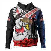 Sydney Swans Hoodie Anzac Day Honor United In Spirit
