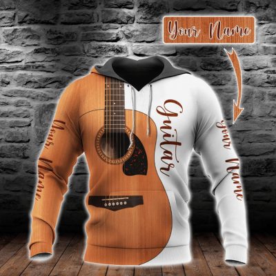 Music Lover - Guitar Custom Name Pullover Hoodie