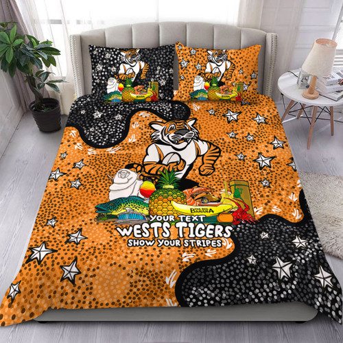 Wests Tigers Custom Bedding Set - Australian Big Things Bedding Set Wests Tigers Custom Bedding Set - Australian Big Things Bedding Set