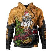 Wests Tigers Christmas Custom Hoodie - Let's Get Lit Chrisse Pressie Hoodie