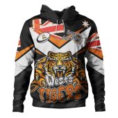 Wests Tigers Hoodie - Happy Australia Day We Are One And Free