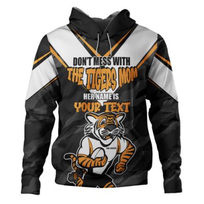 Wests Tigers Mother's Day Hoodie - Screaming Mom and Crazy Fan