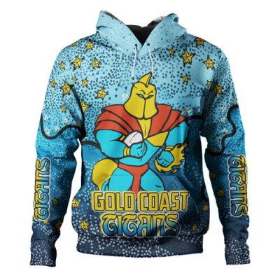 Gold Coast Titans Custom Hoodie - Team With Dot And Star Patterns For Tough Fan Hoodie