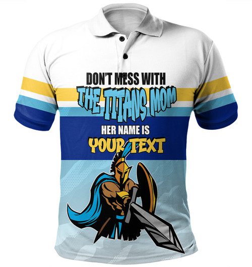 Gold Coast Titans Mother's Day Polo Shirt - Screaming Mom and Crazy Fan Gold Coast Titans Mother's Day Polo Shirt - Screaming Mom and Crazy Fan
