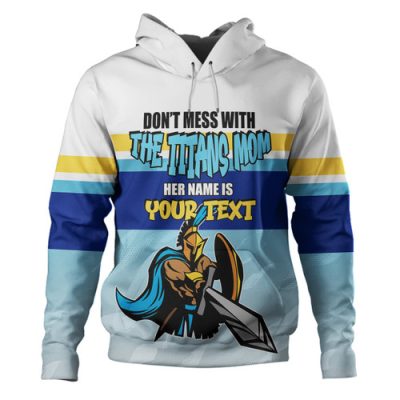 Gold Coast Titans Mother's Day Hoodie - Screaming Mom and Crazy Fan