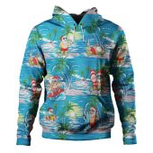 Australia Christmas Surfing Hoodie - Funny Santa Surfing Christmas Hoodie