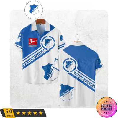 TSG 1899 Hoffenheim Bundesliga Blue White Hawaiian Shirt