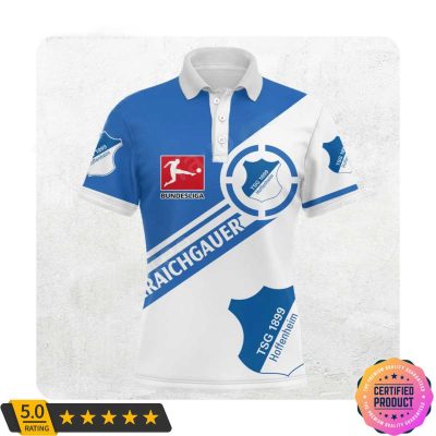 TSG 1899 Hoffenheim Bundesliga Blue White Polo Shirt
