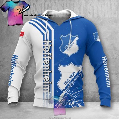 TSG 1899 Hoffenheim Blue White Pullover Hoodie
