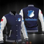 TSG 1899 Hoffenheim Dark Blue White Baseball Jacket