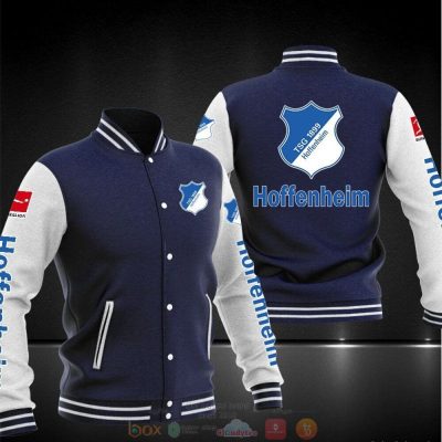 TSG 1899 Hoffenheim Dark Blue White Baseball Jacket