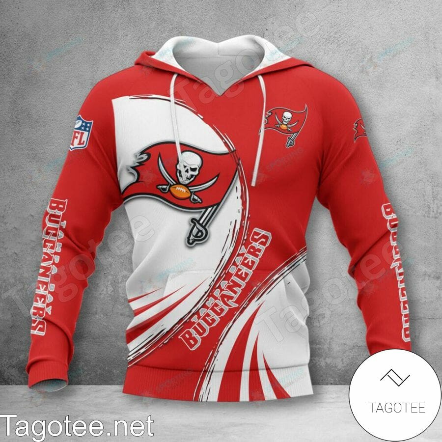 NFL Tampa Bay Buccaneers Red White Pullover Hoodie NFL Tampa Bay Buccaneers Red White Pullover Hoodie