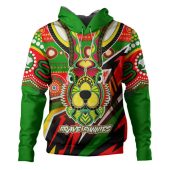 South Sydney Rabbitohs Hoodie - Brave Bunnies Go the Mighty Heroes Indigenous Hoodie