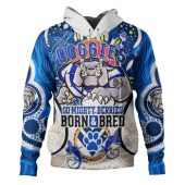 Canterbury-Bankstown Bulldogs Custom Hoodie - Go Mighty Berries Personalized Name And Number Indigenous Hoodie